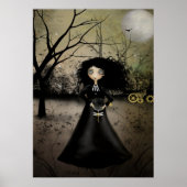 Rustikales Goth Steampunk Alchemy Art Poster (Vorne)