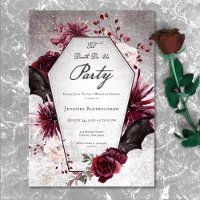 Rustikales Gothic Til Death Do us Party Brautparty