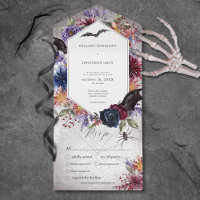 Rustikales Gotisches Abendessen zu Hochzeiten
