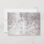 Rustikales Gotisches Abendessen zu Hochzeiten RSVP Karte (Rückseite)