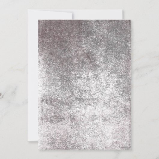 Rustikales gotisches Brautparty Halloween Einladung (Rückseite)