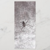 Rustikales gotisches Schwarz & Burgund Halloween Menükarte (Rückseite)