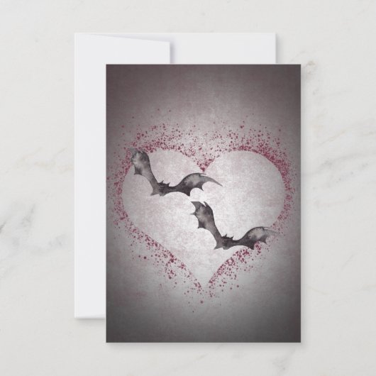 Rustikales Gotisches Schwarzes & Burgund Halloween Save The Date (Rückseite)