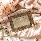 Rustikales Granatapfel Vintager Diapper Raffle Begleitkarte