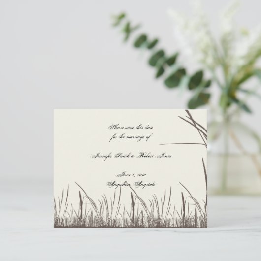 Rustikales Grasland Einladung (Stehend Vorderseite)