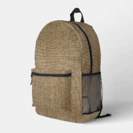 rustikales Graslandschaftsmuster Bedruckter Rucksack