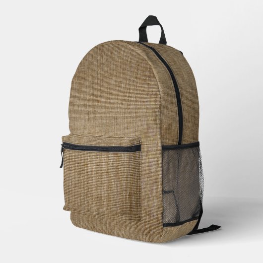 rustikales Graslandschaftsmuster Bedruckter Rucksack (Rückseitige Ecke Rechts)