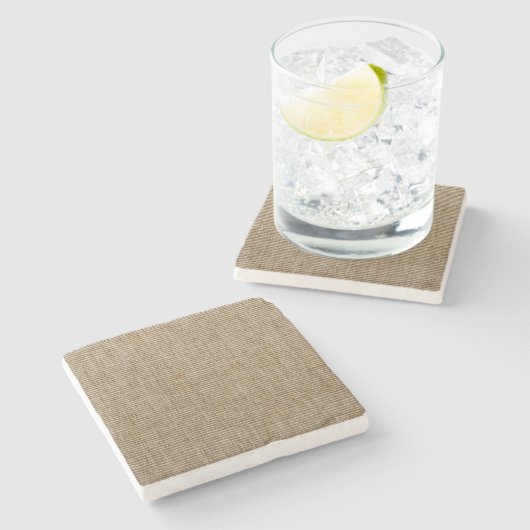 rustikales Graslandschaftsmuster Steinuntersetzer (Seitenansicht)