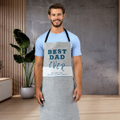 Rustikales Grau bester Vater Vatertag Schürze