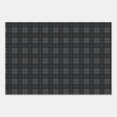 Rustikales, grau Kariertes Buffalo Karo Mixed Patt Geschenkpapier Set (Vorderseite 3)