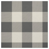 Rustikales Grau und Beige Buffalo Kariert Stoff (Muster)