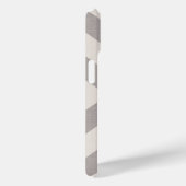 Rustikales Grau X Zickzack Monogramm Case-Mate iPhone Hülle (Rückseite / Rechts)