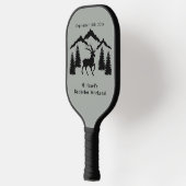 Rustikales graues Buck Jagen Bachelor Weekend Pickleball Schläger (Links)