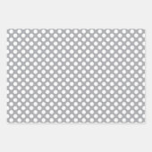 Rustikales graues Waldland Hirsch & Schneeflocken  Geschenkpapier Set (Vorderseite 3)