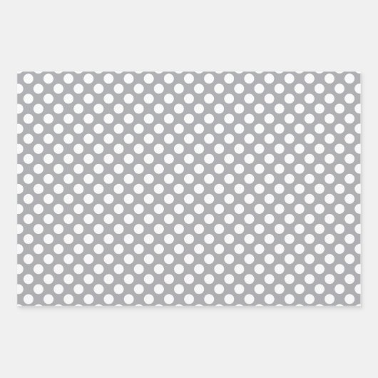 Rustikales graues Waldland Hirsch & Schneeflocken  Geschenkpapier Set (Vorderseite 3)