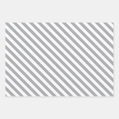 Rustikales graues Waldland Hirsch & Schneeflocken  Geschenkpapier Set (Vorderseite 2)