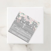 Rustikales Grauholz - Blütenbestätigung Geschenkanhänger (Beispiel)