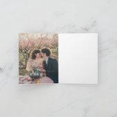 Rustikales Grauholzglas Save the Date Foto Einladung (Innenseite)