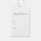 Rustikales Green Buffalo Kariertes Muster Geschenkanhänger (Rückseite)