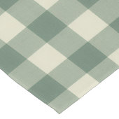 Rustikales Green Gingham Moderne Weihnachten Kurzer Tischläufer (Ecke)