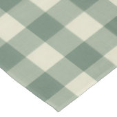 Rustikales Green Gingham Moderne Weihnachten Tischdecke (Schrägansicht)
