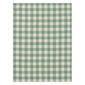 Rustikales Green Gingham Moderne Weihnachten Tischdecke (Vorderseite)