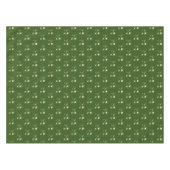 Rustikales Green Gold Stars Muster Festival Elegan Tischdecke (Vorderseite (Horizontal))