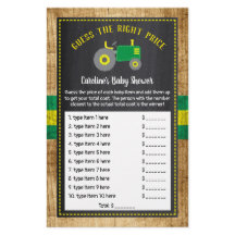 Rustikales Green Tractor Baby Dusche Ratet Preis S