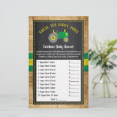 Rustikales Green Tractor Baby Dusche Ratet Preis S (Stehend Vorderseite)