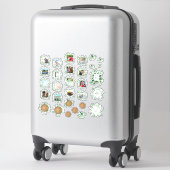 Rustikales Greenery Foto Wedding Planner Journal T Aufkleber (Koffer)