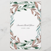 Rustikales Greenery Winter Brautparty Honey-Do Gam (Rückseite)