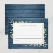 Rustikales Grün - Feiern der Lebenserinnerungskart Postkarte (Vorne/Hinten)