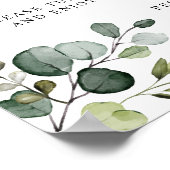 Rustikales Grün - Gebärdensprache Poster (Ecke)