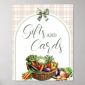 Rustikales Grün-Geschenke-und-Karten-Schild Lokal Poster (Vorne)