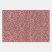 Rustikales Grün und Cranberry Weihnachten Rot Geschenkpapier Set (Vorderseite 2)