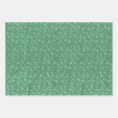 Rustikales Grün und Cranberry Weihnachten Rot Geschenkpapier Set (Vorderseite)