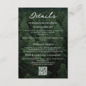 Rustikales grünes Foto für Hochzeiten Begleitkarte (Vorderseite)