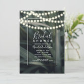 Rustikales Grünes Frühling Brautparty Einladung (Stehend Vorderseite)