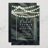 Rustikales Grünes Frühling Brautparty Einladung (Vorne/Hinten)