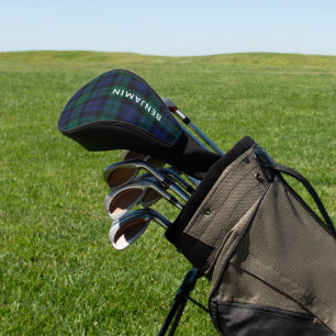 Rustikales Grünes Tartan Plaid Custom Klassisch Golf Headcover