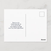 Rustikales grünes Wüstenkaktusmuster Danke Postkarte (Rückseite)