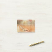 Rustikales Grunge Abstract Design in Herbstfarben Post-it Klebezettel (Auf Schreibtisch)