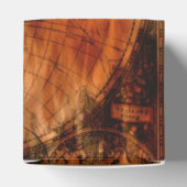 Rustikales Grunge Vintage Alte Weltkarte V Geschenkschachtel (Oben)