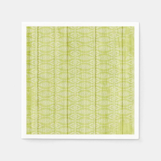 Rustikales Grünholz Hütte Chic Tea Party Serviette (Vorderseite)