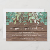 Rustikales Grünholz Wir haben die Ankündigung vers (Vorderseite)