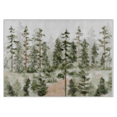 Rustikales Grünholzbrett Schneidebrett (Vorderseite)