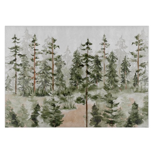 Rustikales Grünholzbrett Schneidebrett (Vorderseite)