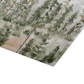 Rustikales Grünholzbrett Schneidebrett (Ecke)