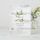 Rustikales Grünland Stall QR Code UAWG Wedding Einladung (Stehend Vorderseite)