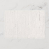 Rustikales Grünpflanzen botanische Hochzeit RSVP Begleitkarte (Rückseite)